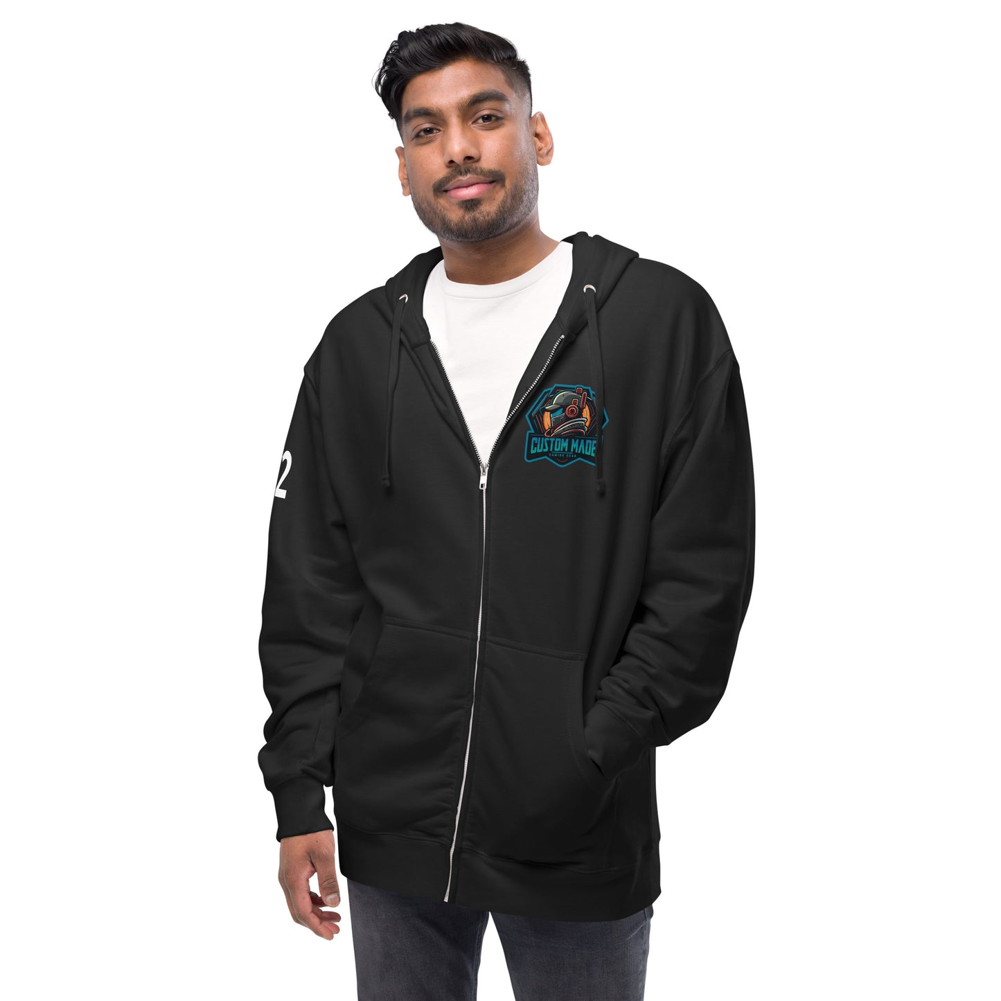 Unisex custom gaming zip up hoodie