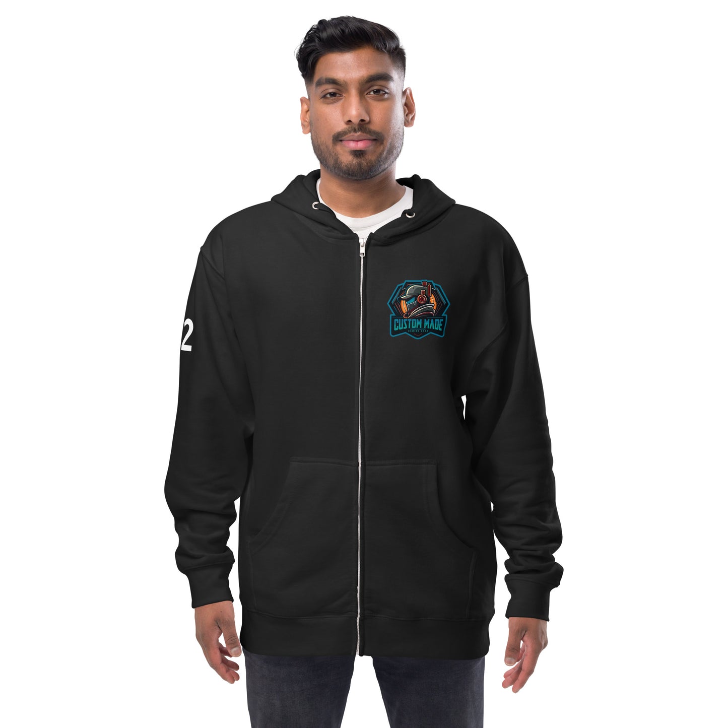 Unisex custom gaming zip up hoodie