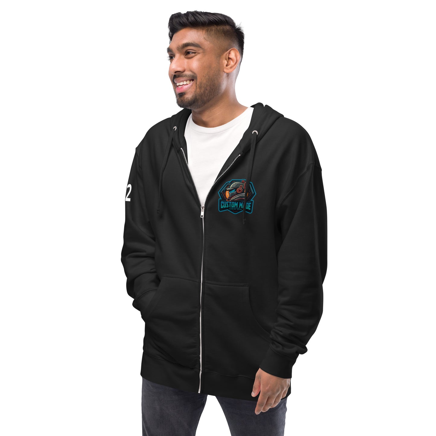 Unisex custom gaming zip up hoodie