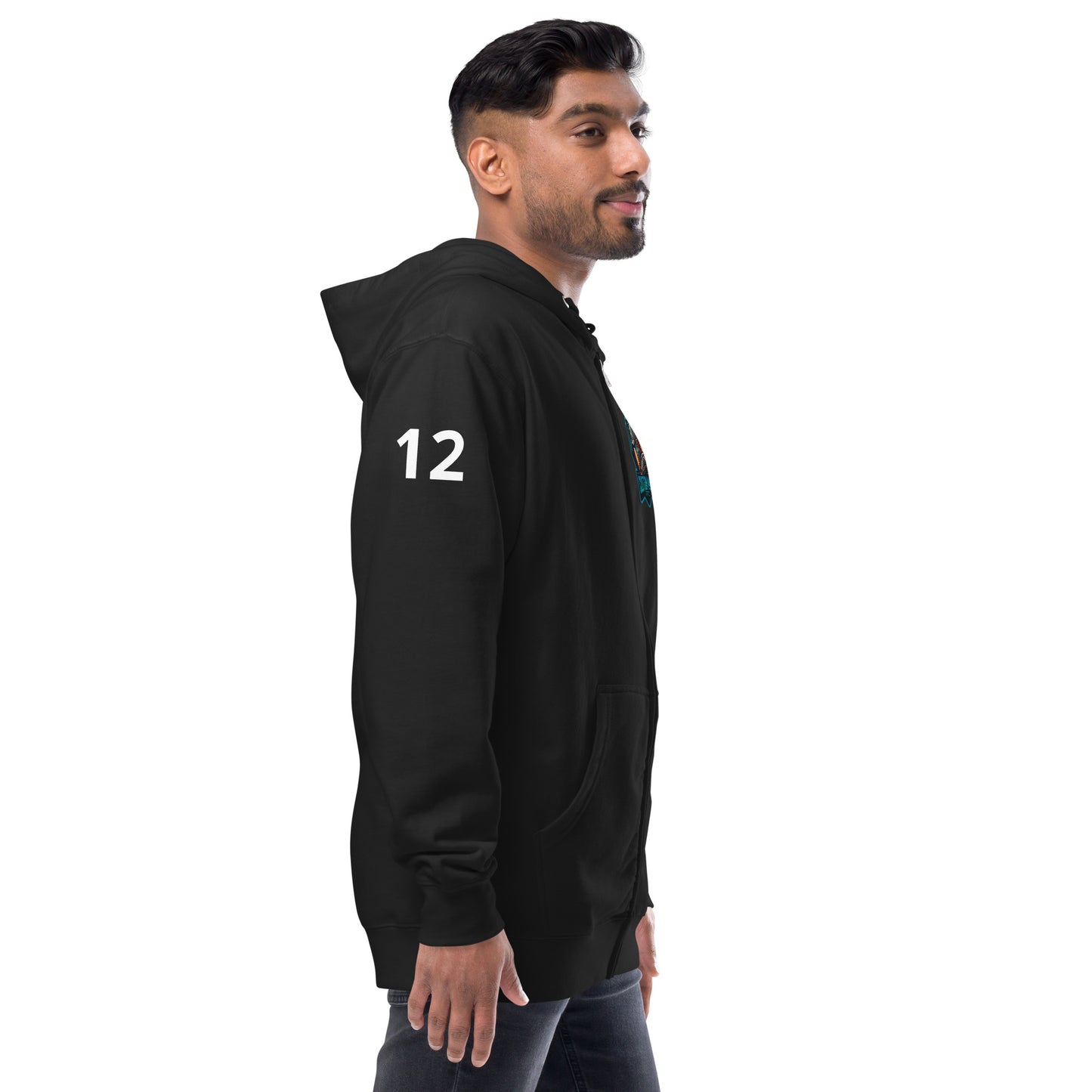 Unisex custom gaming zip up hoodie