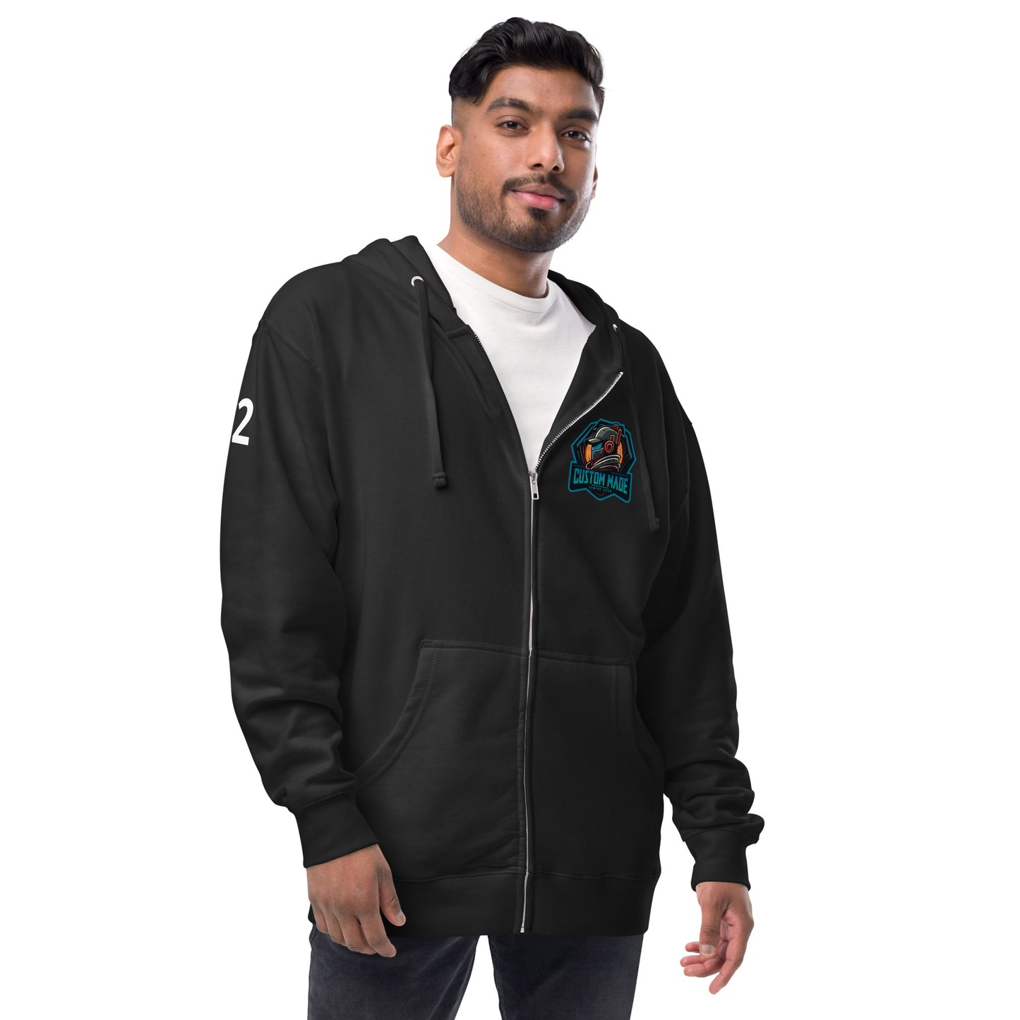 Unisex custom gaming zip up hoodie